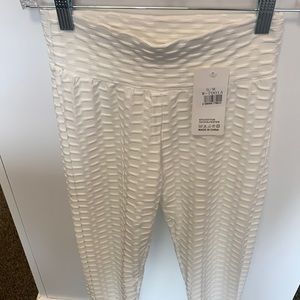White leggings anti celulitis